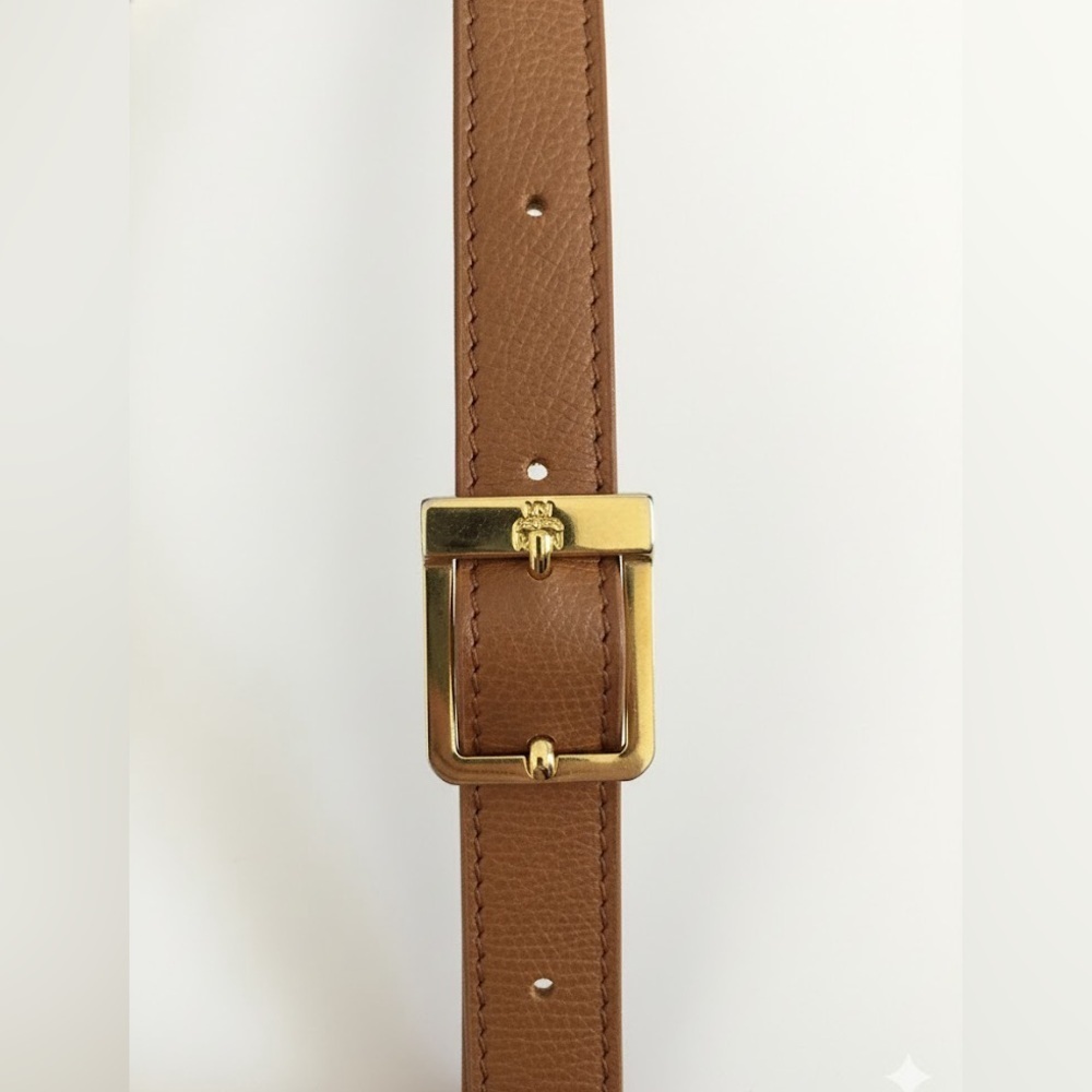 MCM Ella Boston Bag Cognac Visetos Monogram Satchel Crossbody - Picture 7 of 8